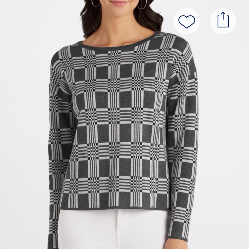 Graphic design ladies sweater.
